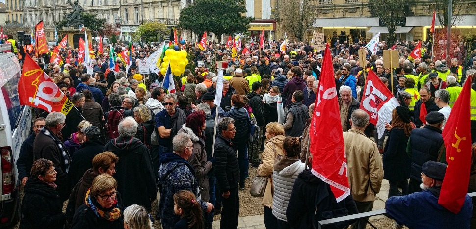 You are currently viewing CGT, FO et FSU appellent à trois jours de manifestations en Dordogne à partir de demain contre la réforme des retraites