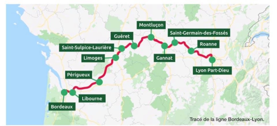You are currently viewing La ligne Bordeaux-Lyon bientôt rouverte