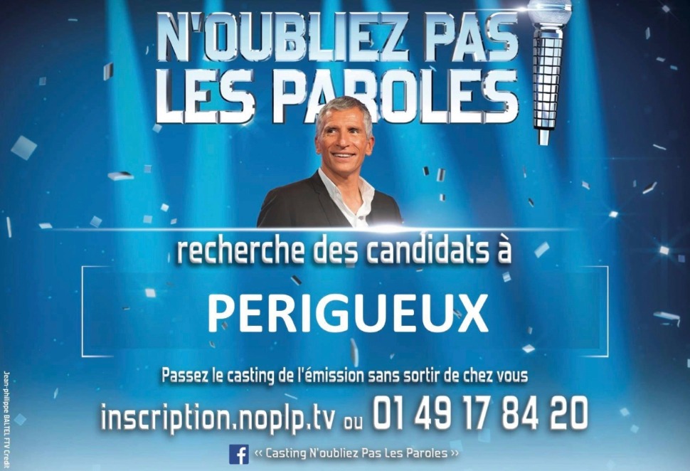 You are currently viewing N’OUBLIEZ PAS LES PAROLES !  EST À LA RECHERCHE DE NOUVEAUX CANDIDATS À PÉRIGUEUX !