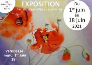 Lire la suite à propos de l’article Exposition pastels, aquarelles et acryliques du 1er juin au 18 juin.