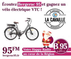 Lire la suite à propos de l’article Écouter Bergerac 95 et gagnez un vélo électrique !