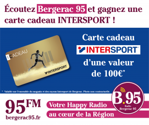 Lire la suite à propos de l’article Écoutez Bergerac 95 et gagnez votre carte cadeau Intersport !