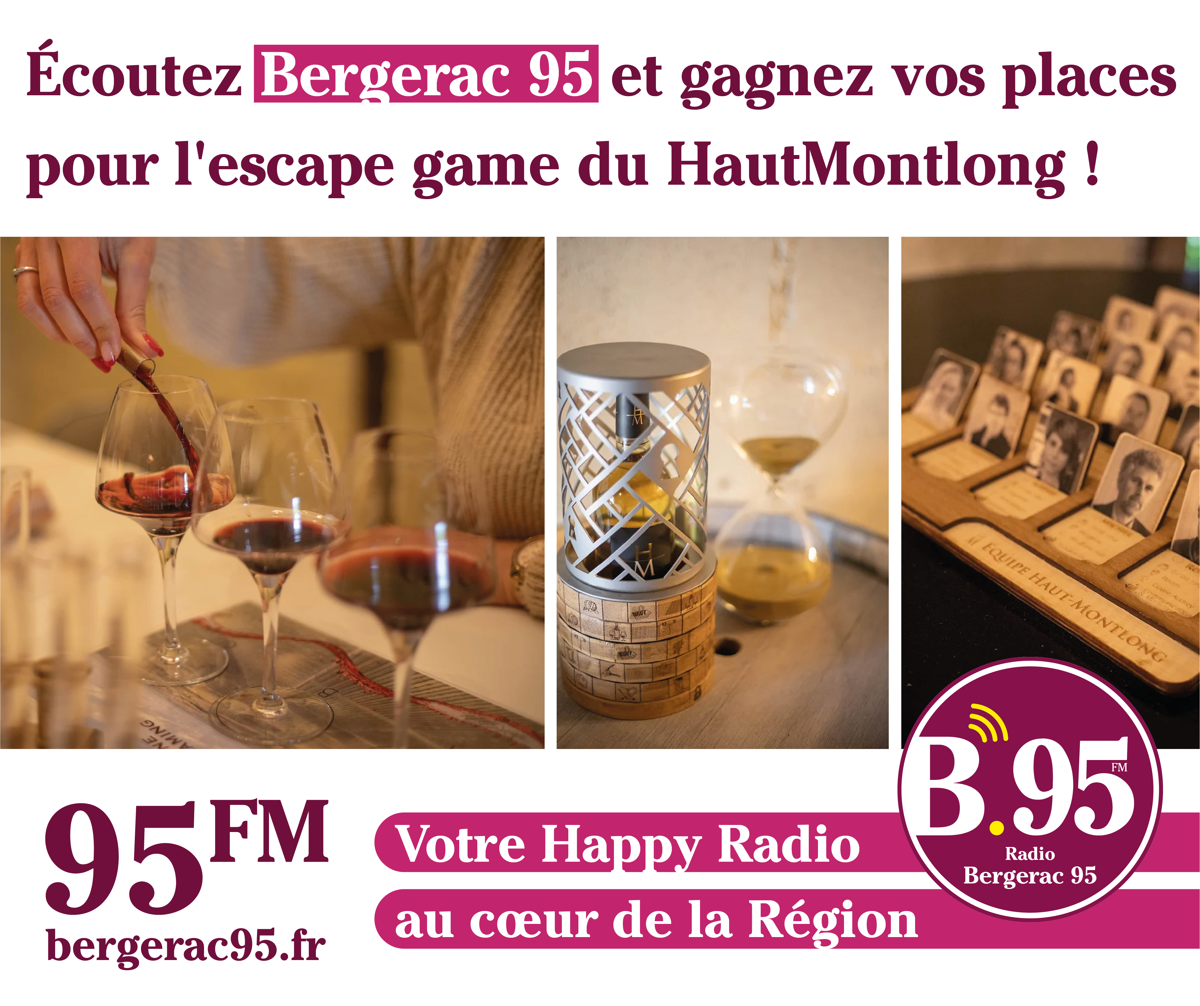You are currently viewing Écoutez Bergerac 95 et gagnez vos places pour l’escape game du HautMontlong !
