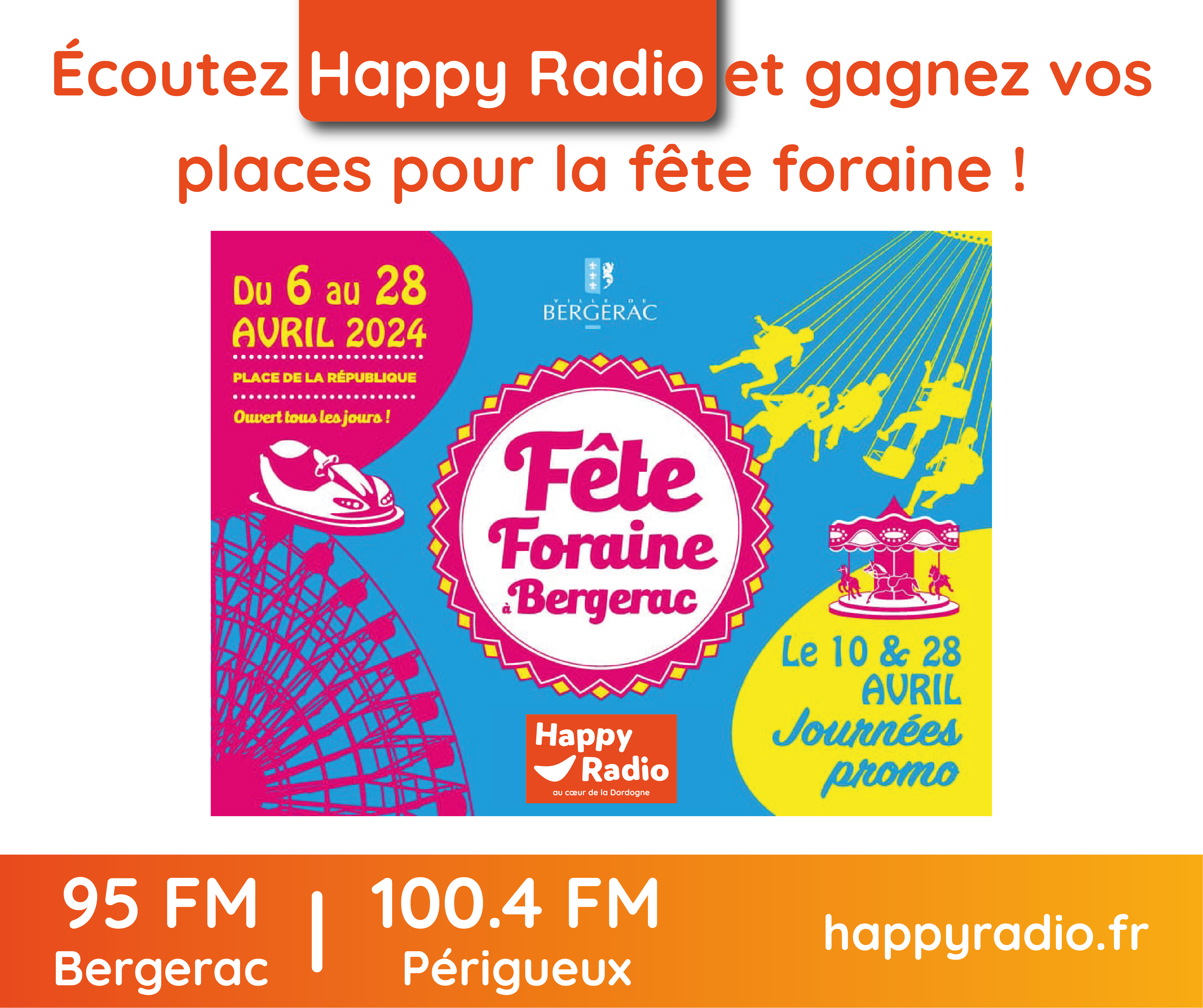You are currently viewing Cette semaine Happy Radio vous emmène à la fête foraine