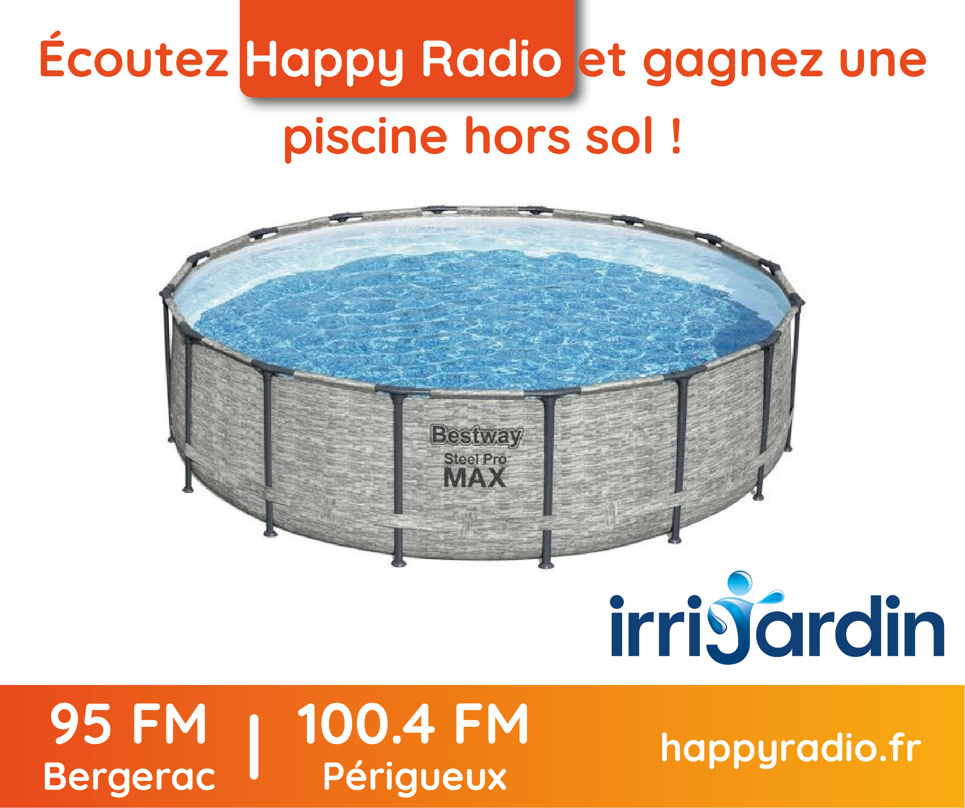 You are currently viewing Écouter Happy Radio et gagnez une piscine hors sol !