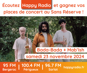 Lire la suite à propos de l’article Gagnez vos places pour le concert de Bada-Bada et Mab’Ish au Palace à Périgueux !