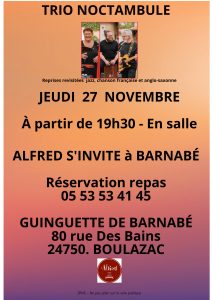 Lire la suite à propos de l’article CONCERT TRIO NOCTAMBULE