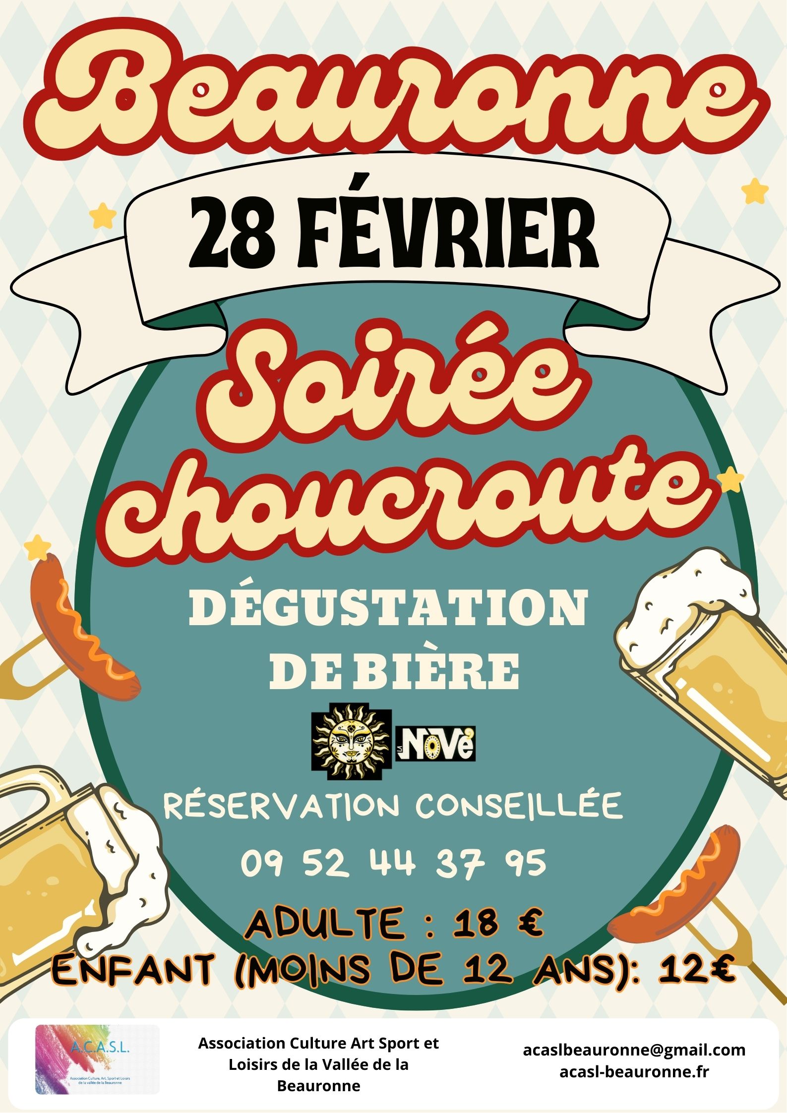 affiche soirée choucroute