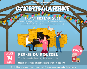 Lire la suite à propos de l’article Concerts à la ferme