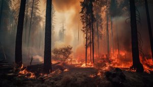 Cinq hectares ravagés par un feu de forêt en Dordogne