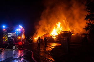Un incendie détruit une grange à Hautefort