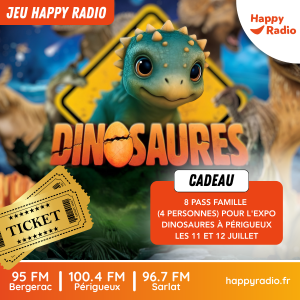 Lire la suite à propos de l’article Gagnez vos pass famille pour l&rsquo;Expo Dinosaures à Périgueux !